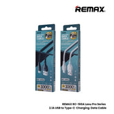 2.1A ( Type-C )-REMAX RC-160A Lesu Pro Series 2.1A USB to Type-C Charging Data Cable - Black